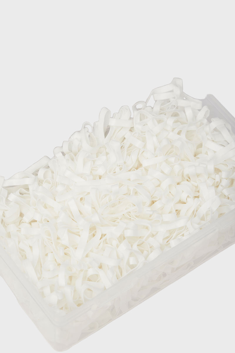 Le Mieux Silicone Plaiting Bands White