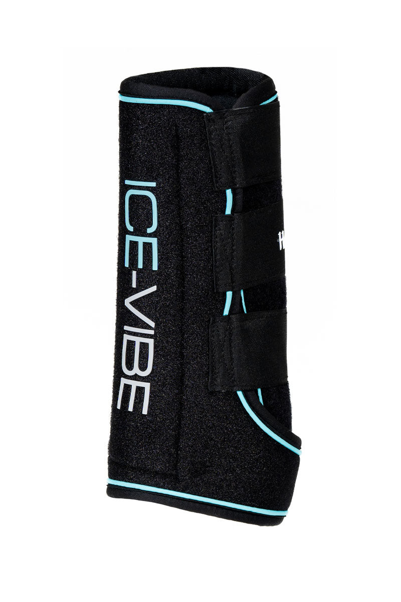 Horseware Ice-Vibe Leg Wraps Black/Aqua