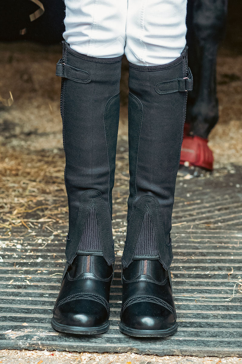 Just Chaps All Purpose Half Chaps Child Black