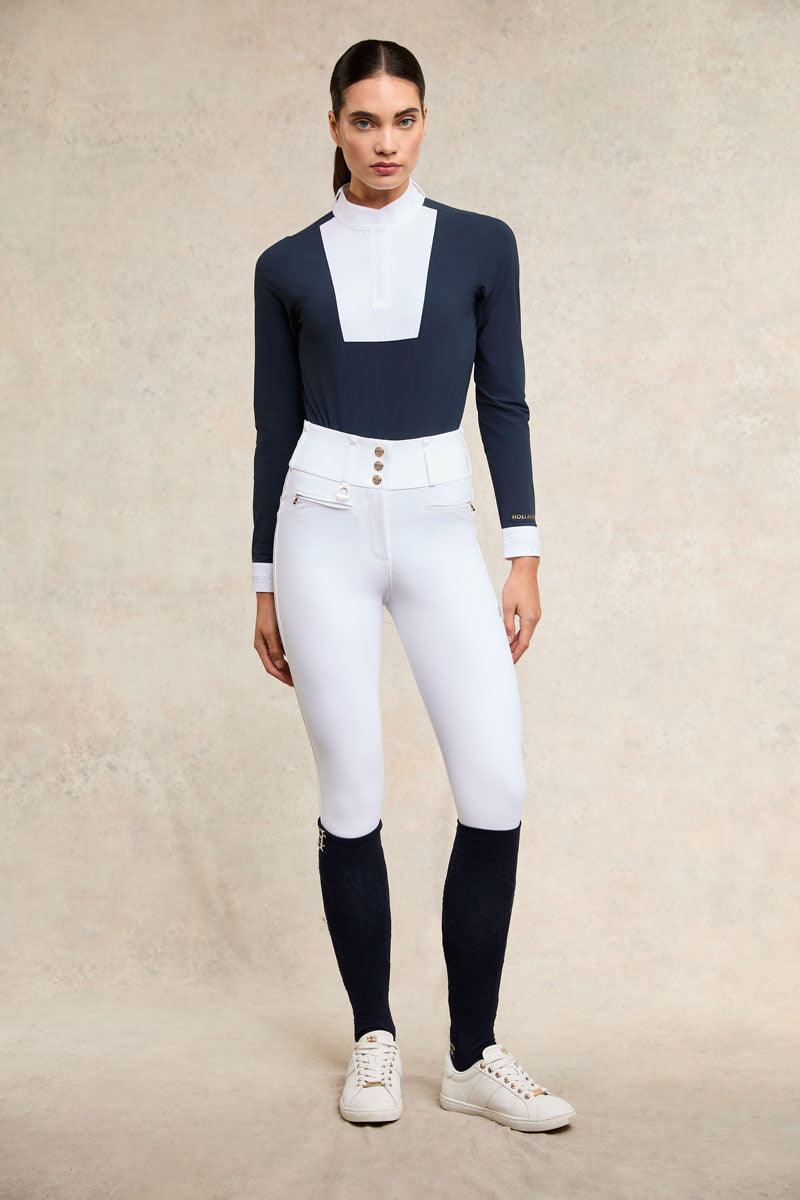 Holland Cooper Gatcombe Long Sleeve Show Shirt ink Navy