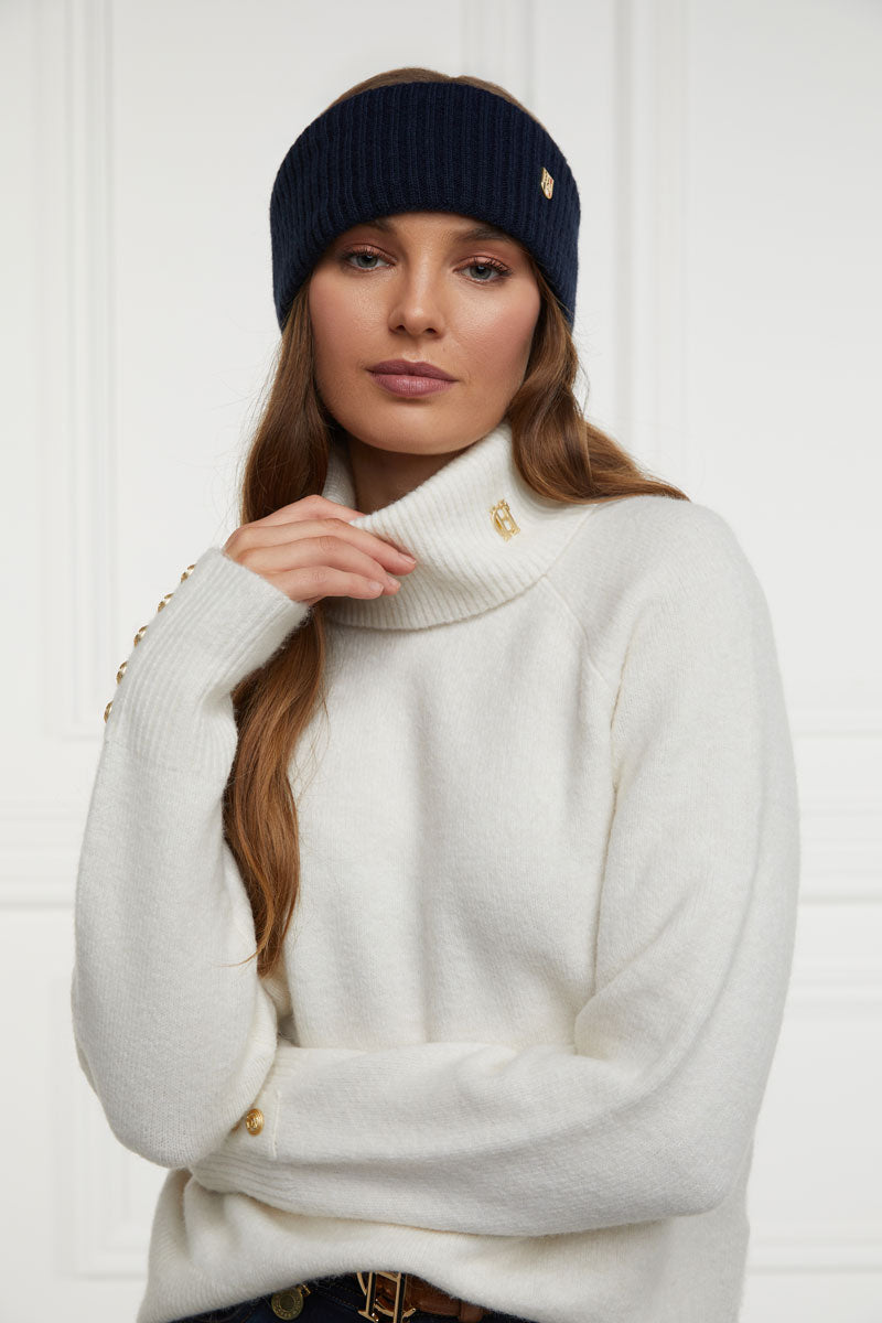 Holland Cooper Burghley Headband Ink Navy