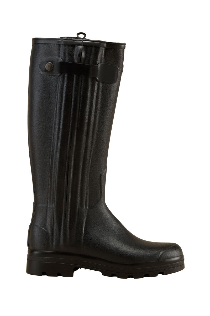 Le Chameau Men's Chasseur Leather Lined Boot Noir