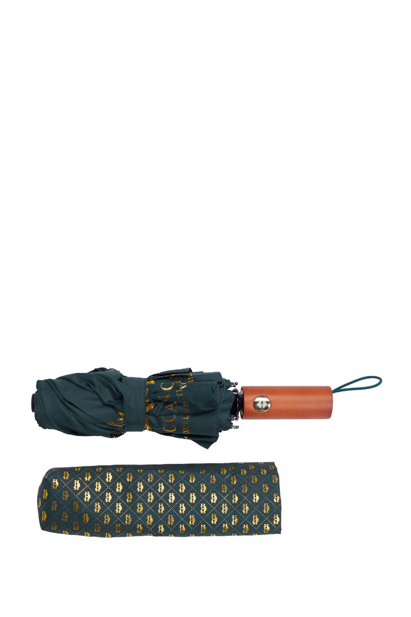 Holland Cooper Mini Umbrella Green