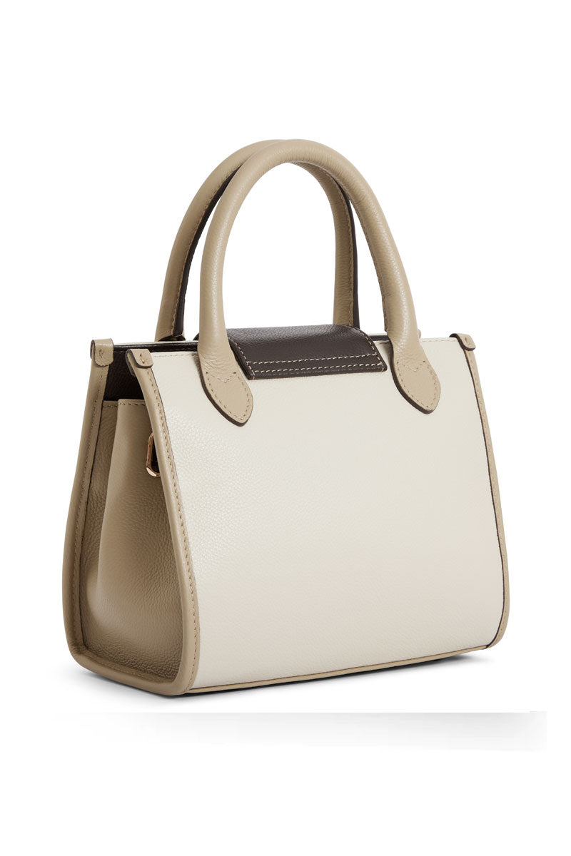 Fairfax & Favor Mini Windsor Handbag Neutral Tri Leather