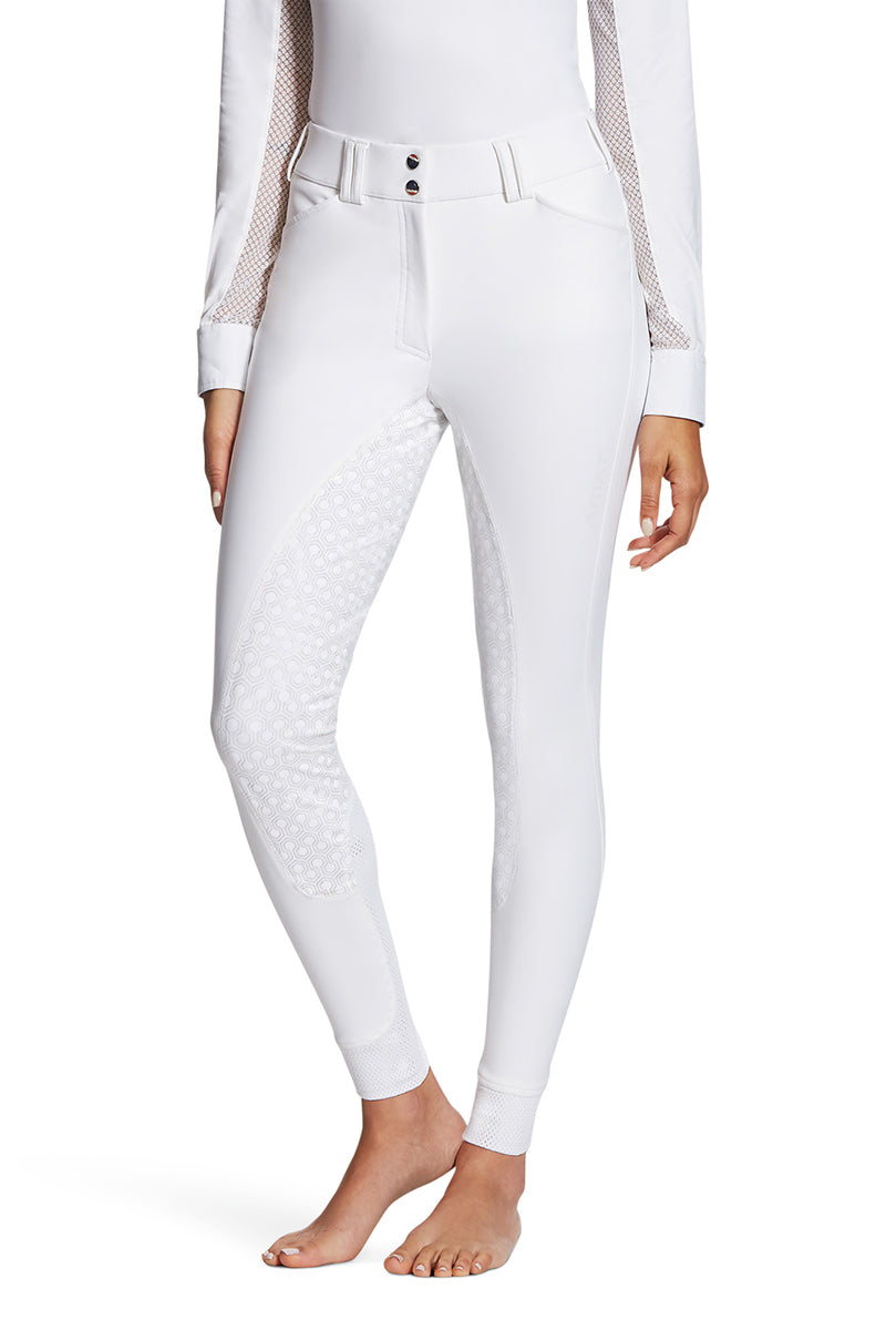 Ariat Women's Tri Factor Grip Full Seat Breech White