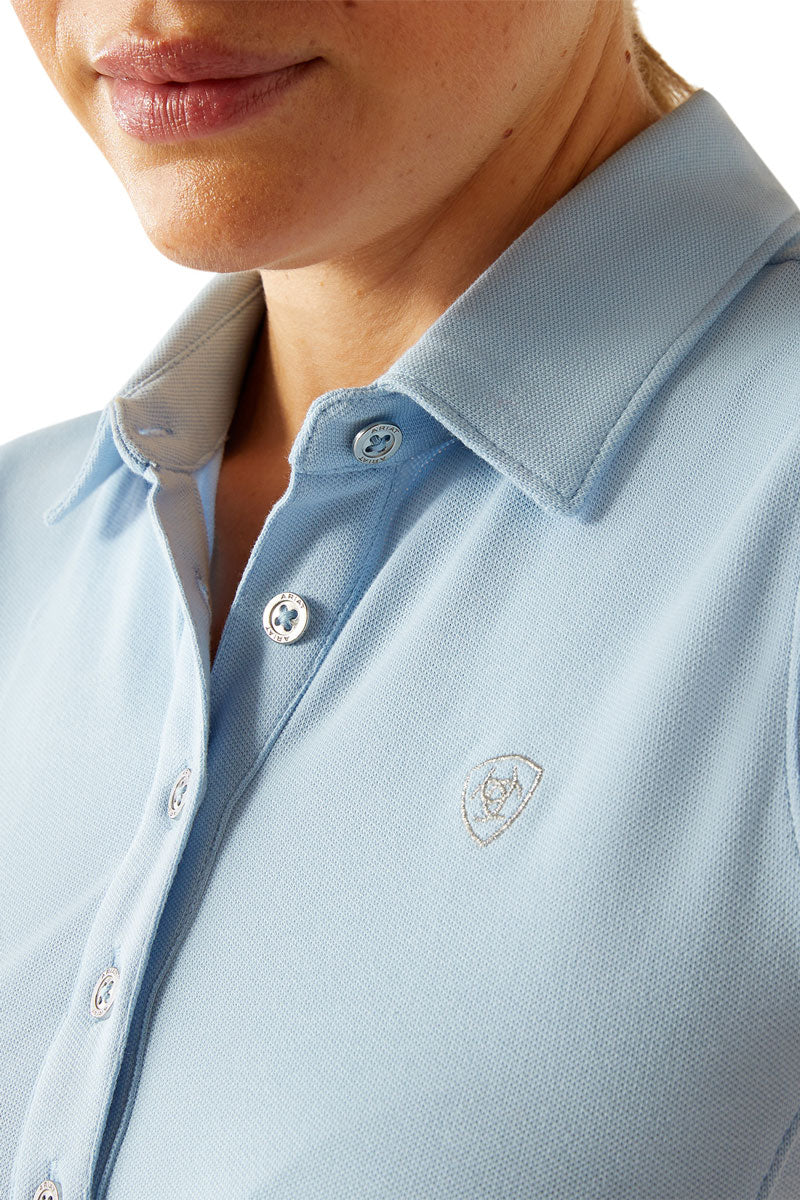 Ariat Prix 3.0 Sleeveless Polo Bluebell
