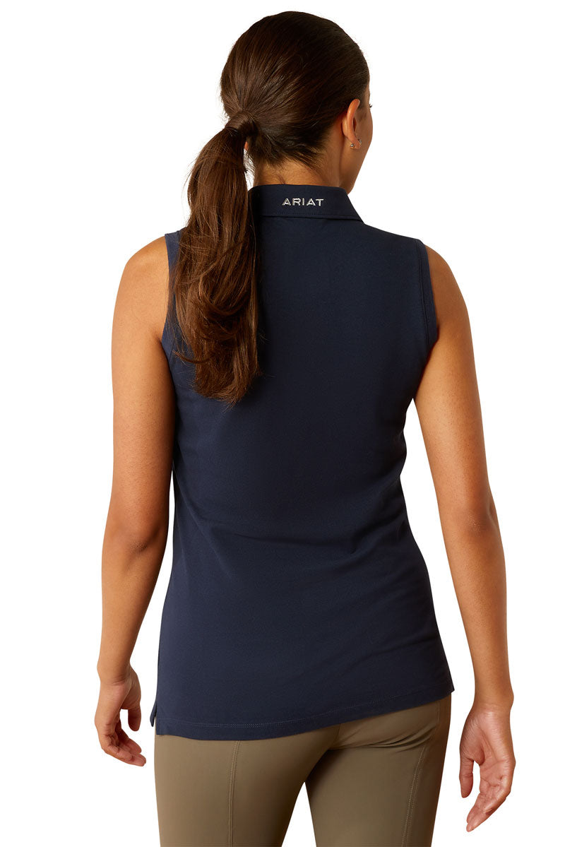 Ariat Prix 3.0 Sleeveless Polo Navy Eclipse