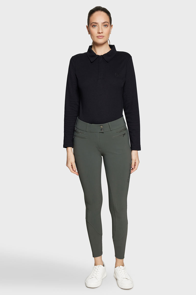 Samshield Capucine Full Grip Breeches Dark Forest