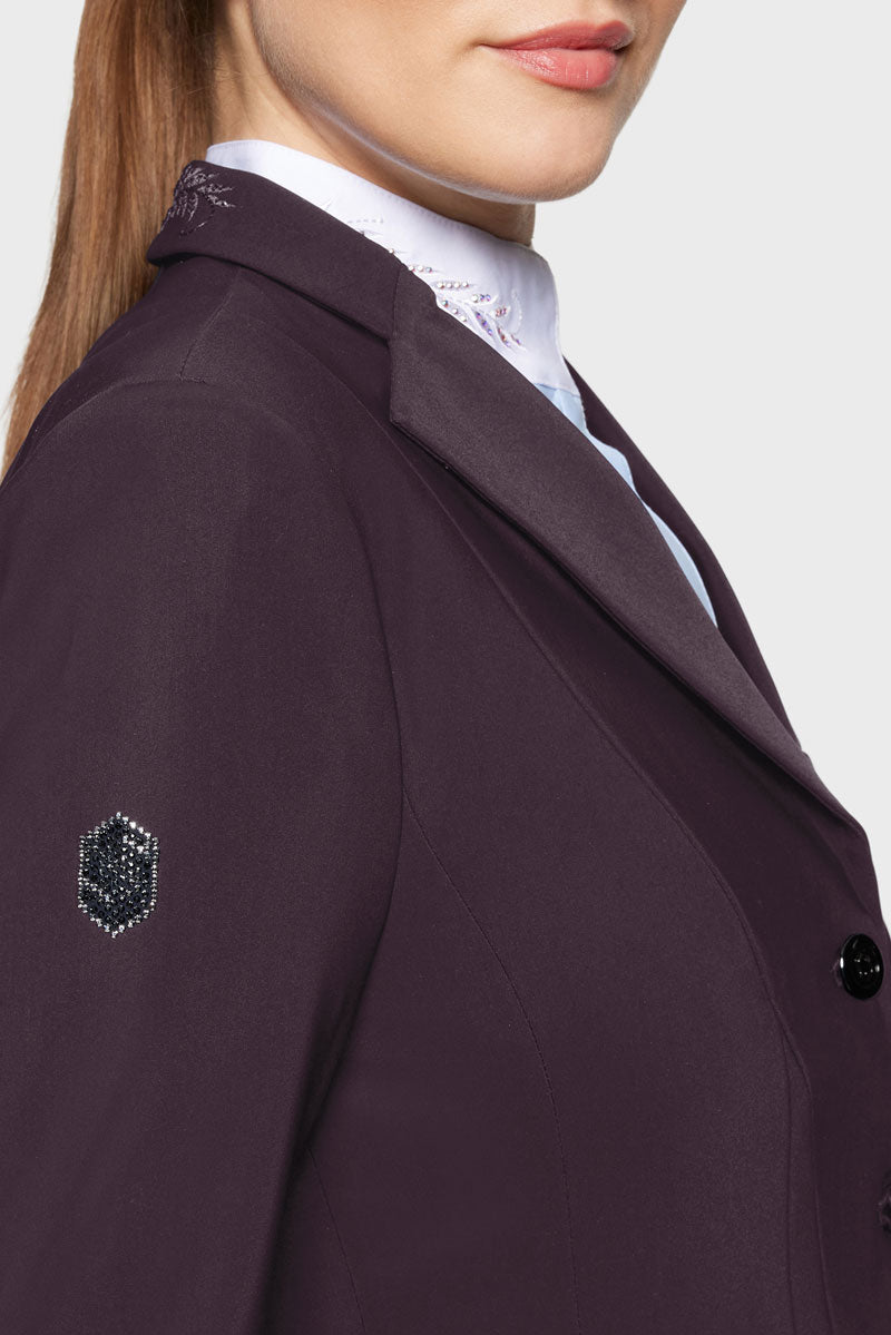 Samshield Flower Crystal Victory Show Jacket Aubergine