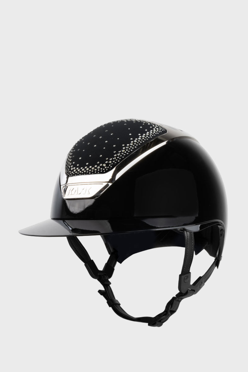 KASK Star Lady Pure Shine II In-Out Black with Silver Frame & Diamond Mix