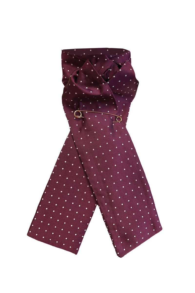 Equetech Pin Spot Riding Stock Maroon/White