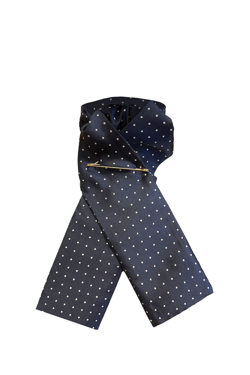 Equetech Pin Spot Riding Stock Navy/White