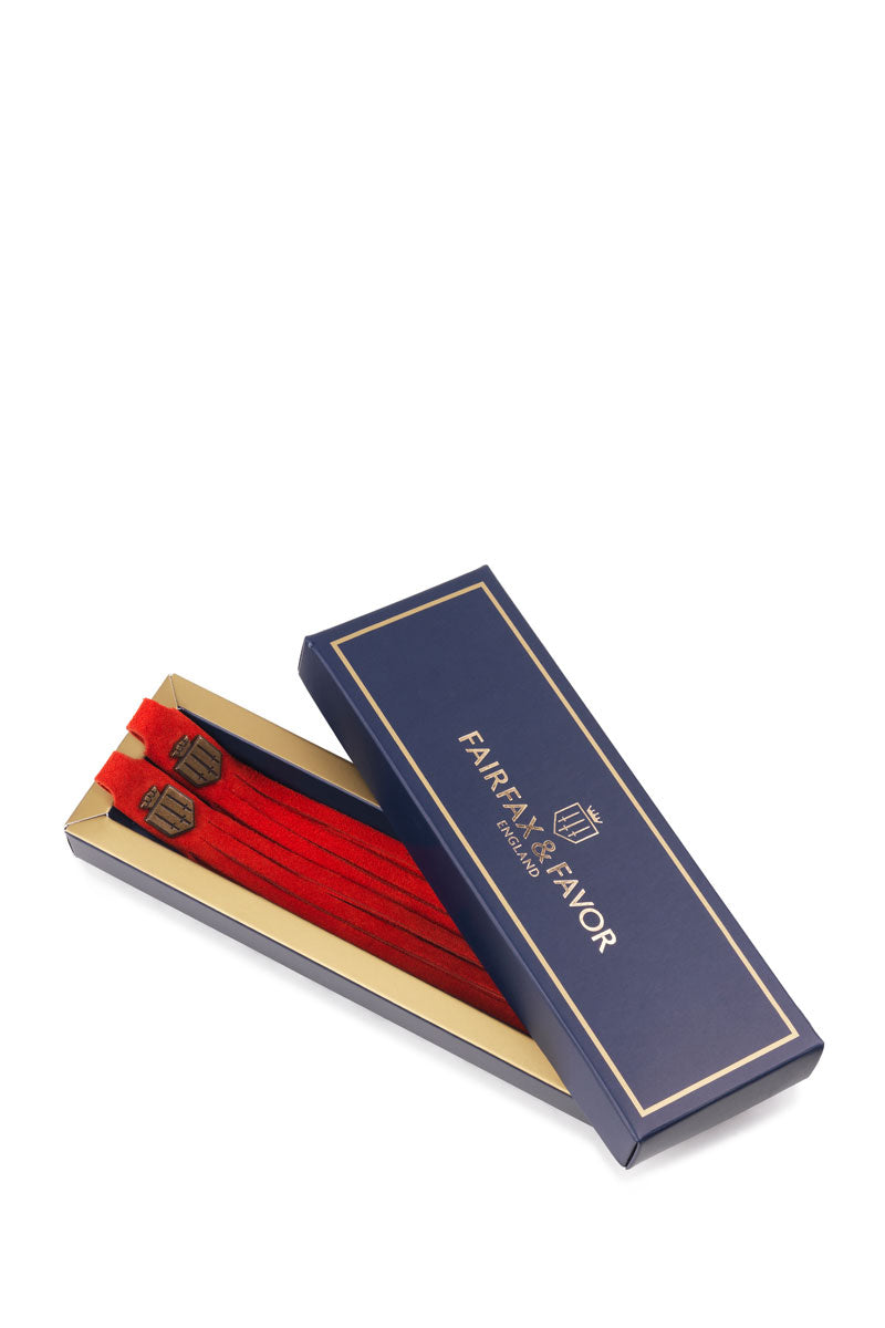 Fairfax & Favor Boot Tassels Red