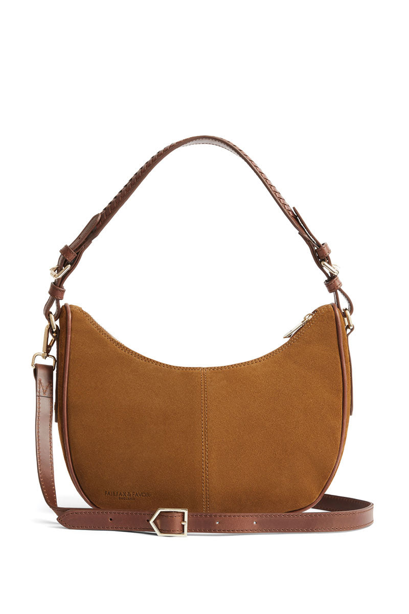 Fairfax & Favor Tetbury Crescent Bag Tan
