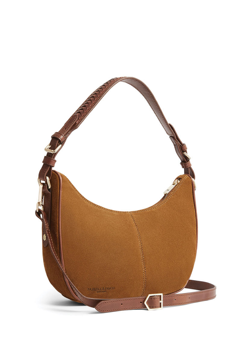 Fairfax & Favor Tetbury Crescent Bag Tan