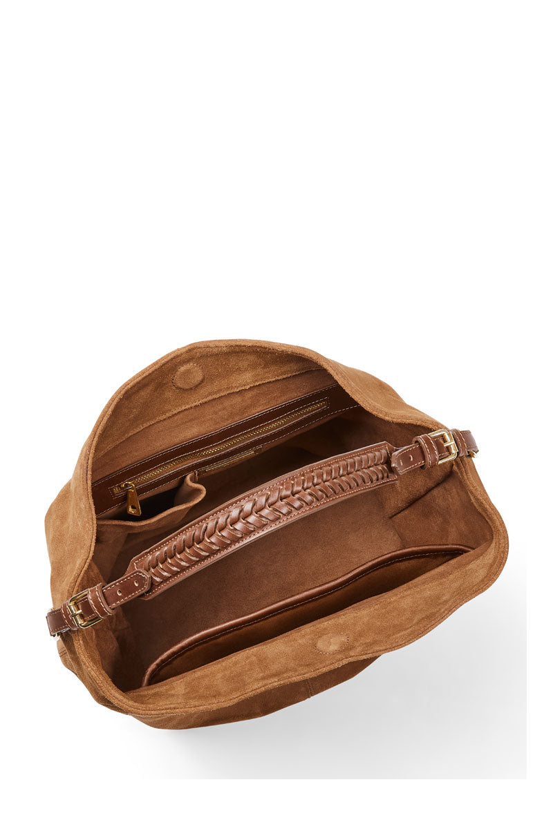 Fairfax & Favor Tetbury Handbag Tan Suede