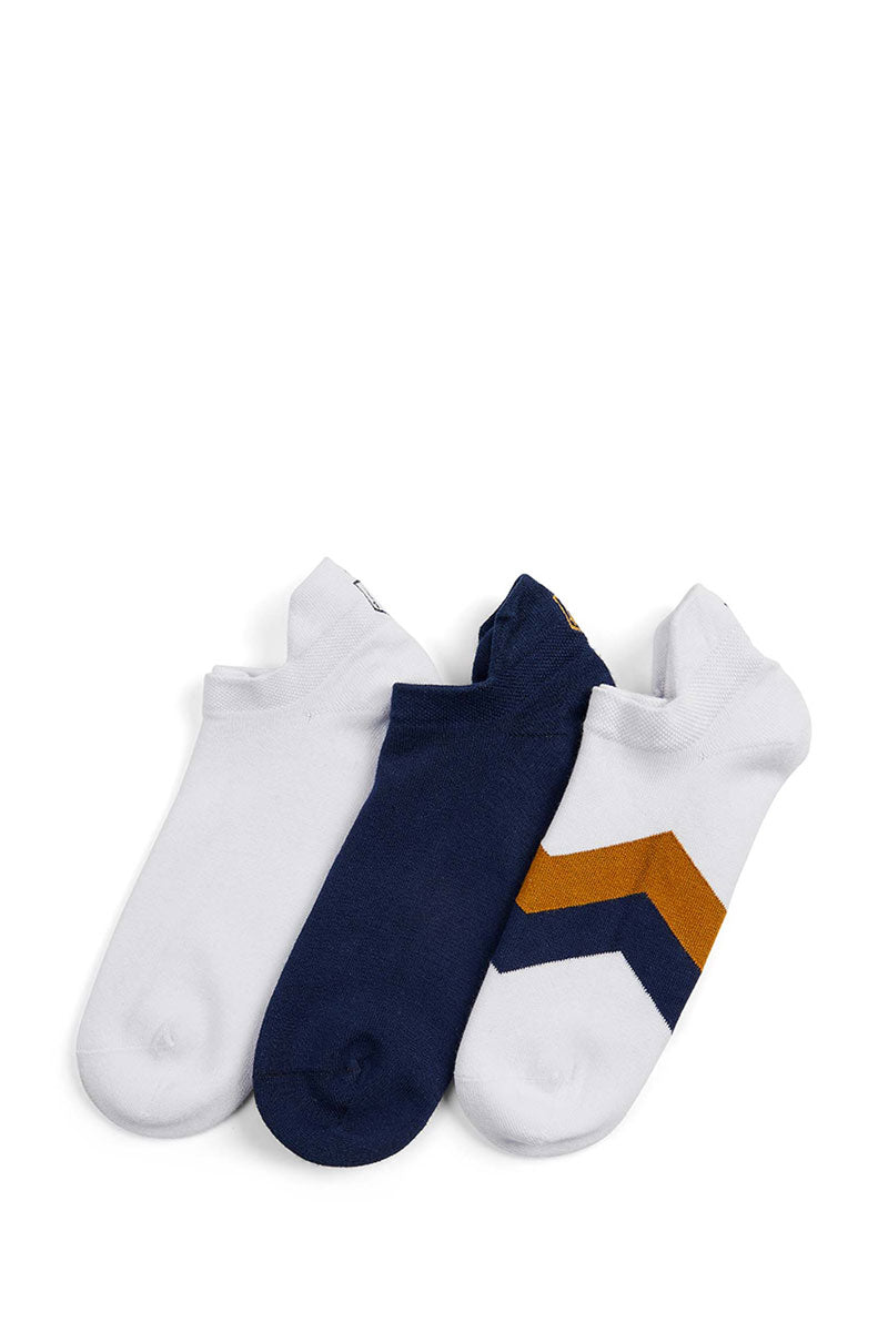 Fairfax & Favor Signature Trainer Socks Tan & Navy