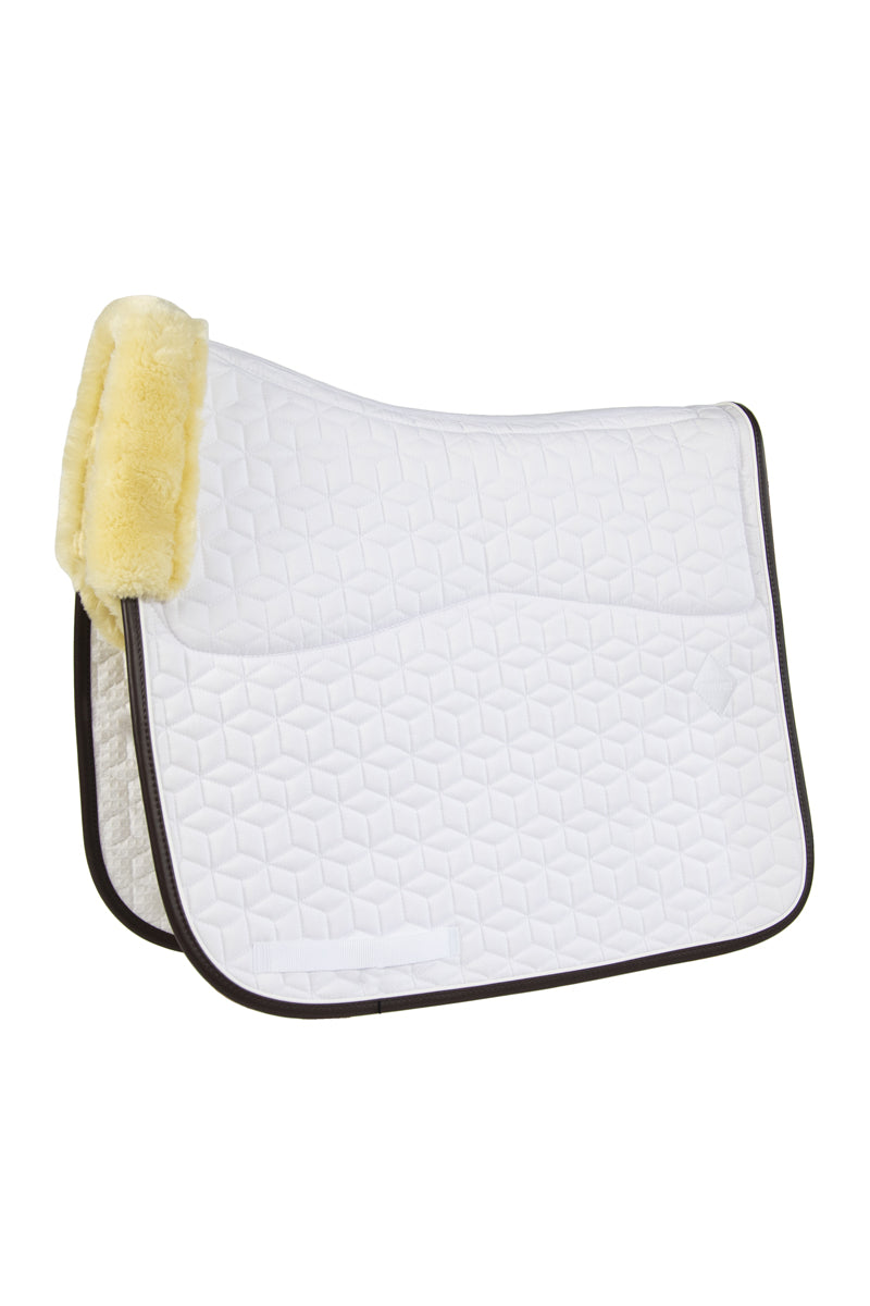 Kentucky Horsewear Skin Friendly Saddle Pad Dressage Star Quilting White