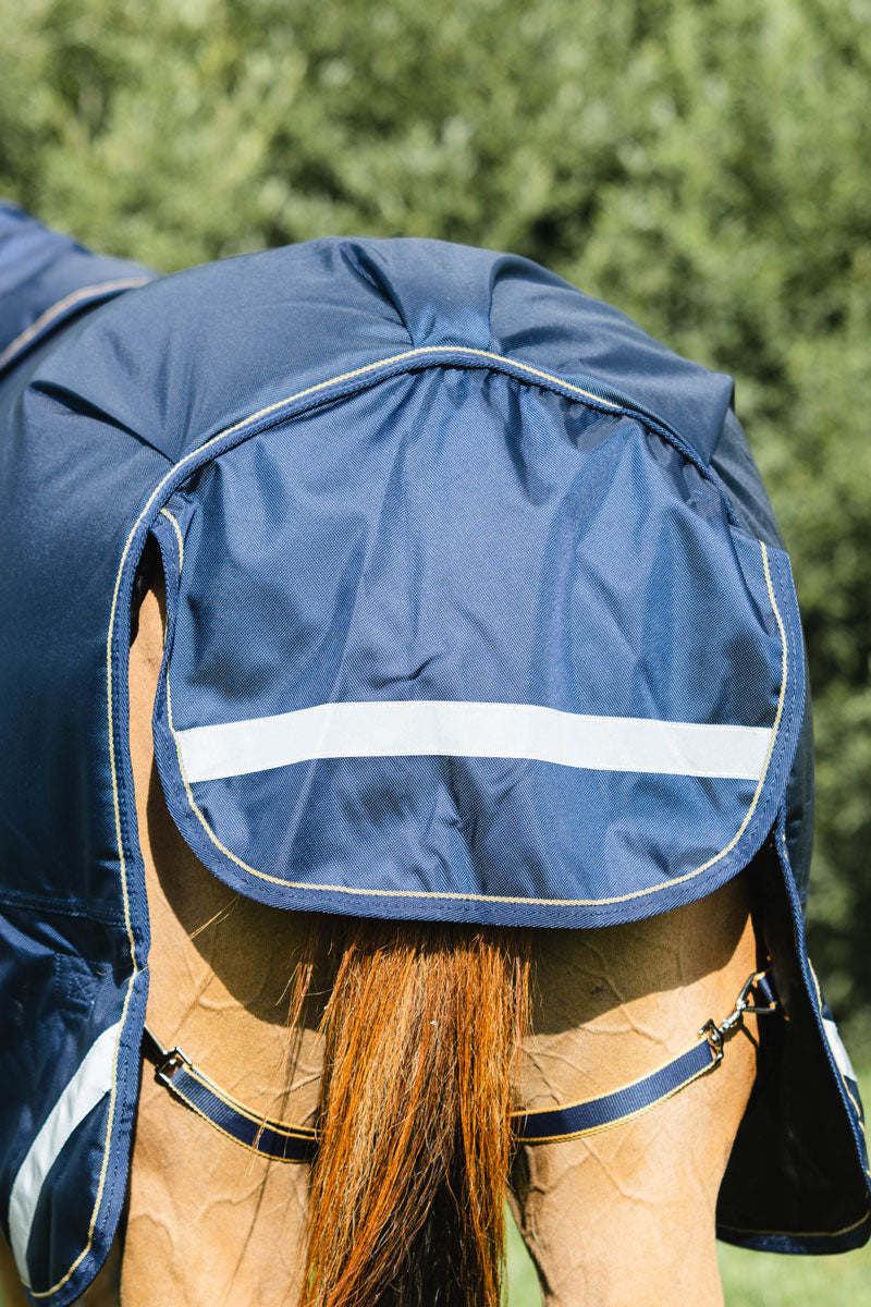 Mackey Wicklow Light (50g) Turnout Rug Navy/Gold