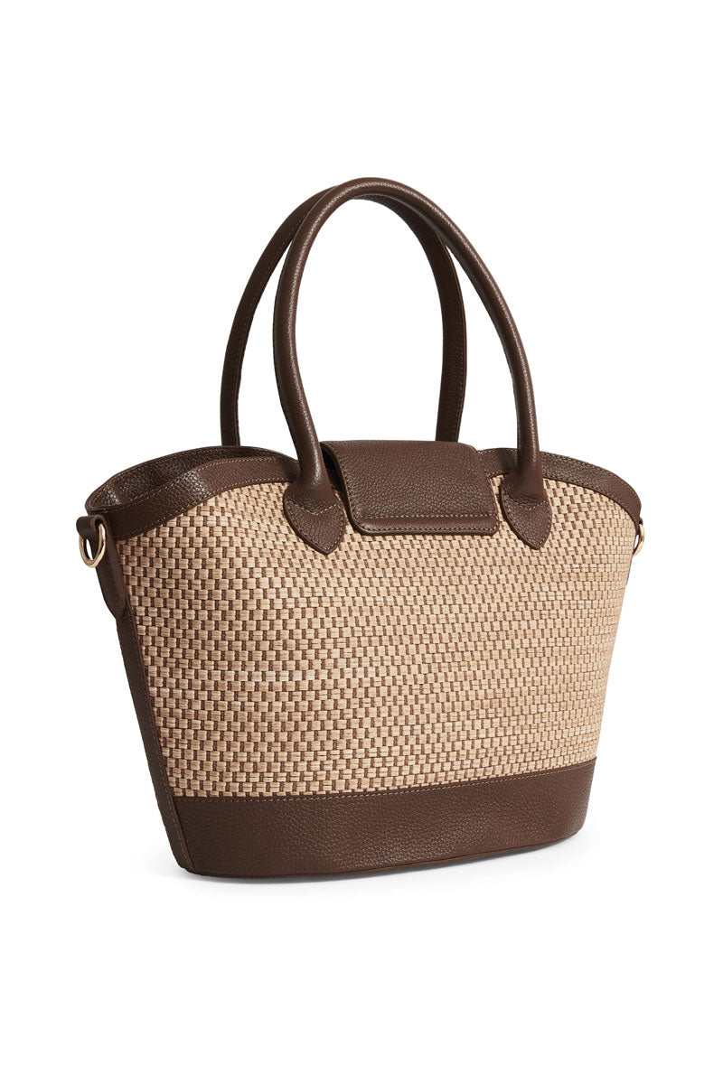 Fairfax & Favor Windsor Basket Bag Tan Leather