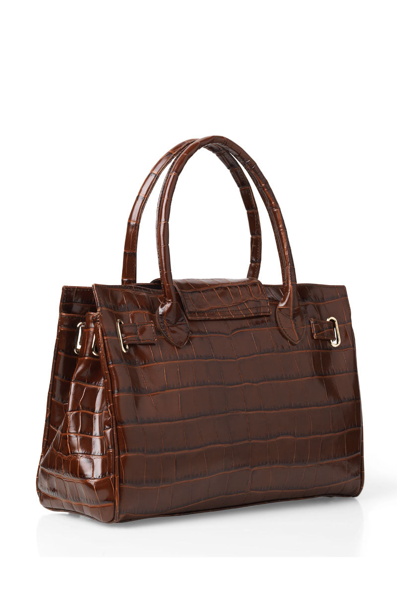 Fairfax & Favor Windsor Handbag Conker Leather