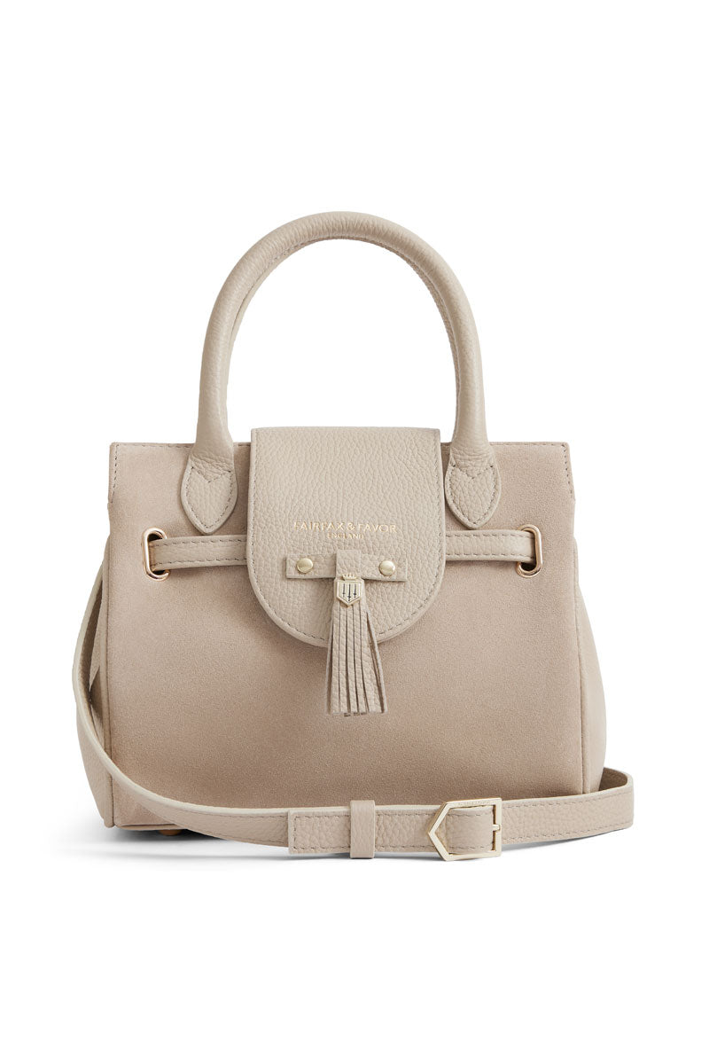 Fairfax & Favor Mini Windsor Handbag Stone Leather