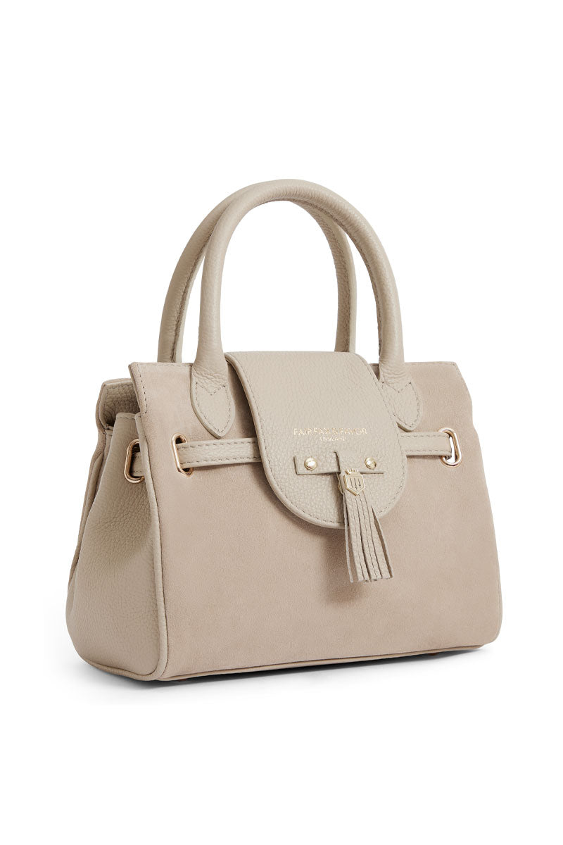 Fairfax & Favor Mini Windsor Handbag Stone Leather