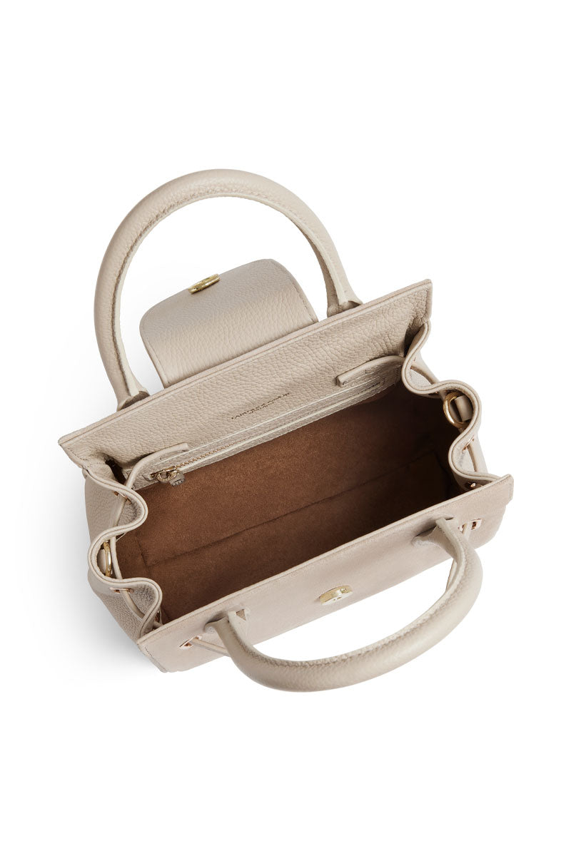 Fairfax & Favor Mini Windsor Handbag Stone Leather