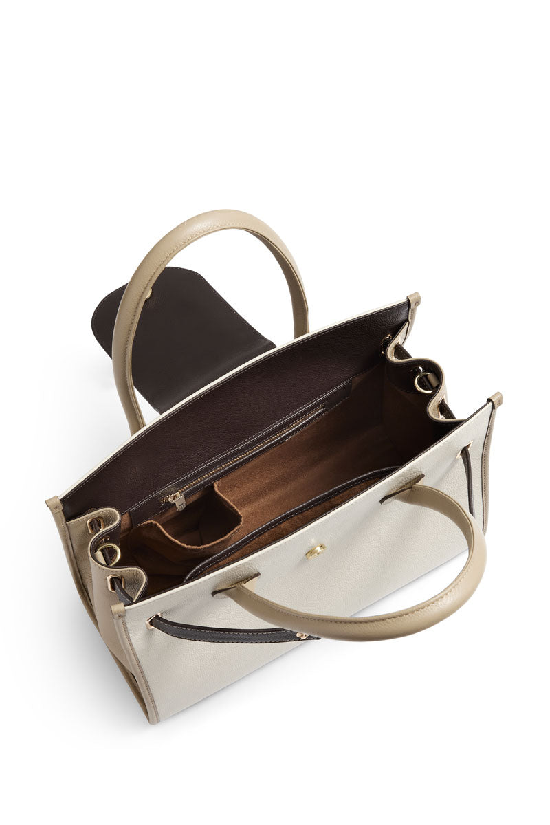 Fairfax & Favor Windsor Handbag Neutral Tri Colour
