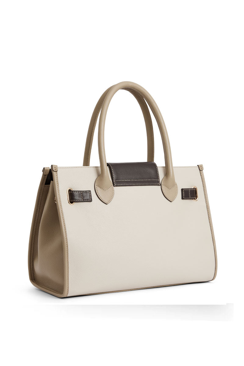 Fairfax & Favor Windsor Handbag Neutral Tri Leather