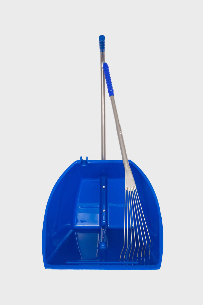 Red Gorilla Big Tidee with Long Metal Rake Blue