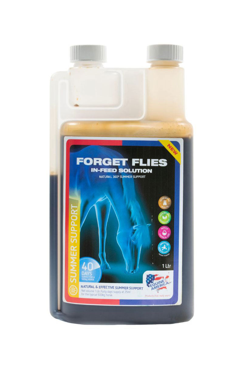 Equine America Forget Flies In-Feed Solution 1L