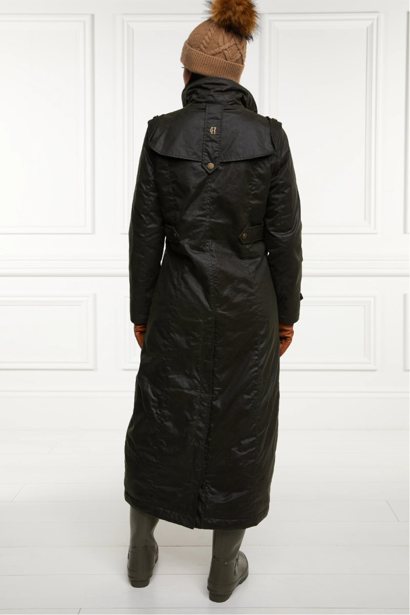 Holland Cooper Merissa Wax Stockman Coat Dark Olive