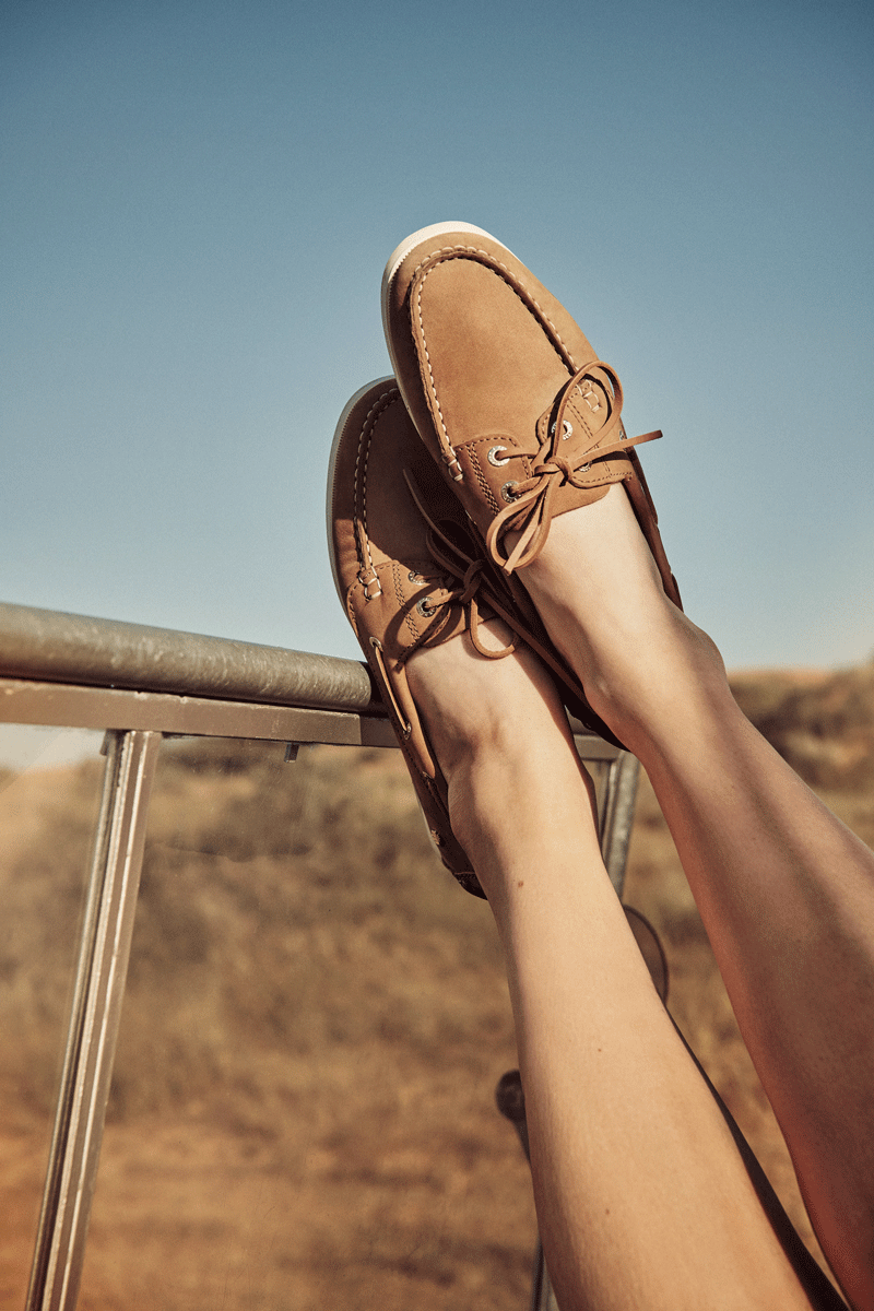 Fairfax & Favor Salcombe Deck Shoe Tan Suede