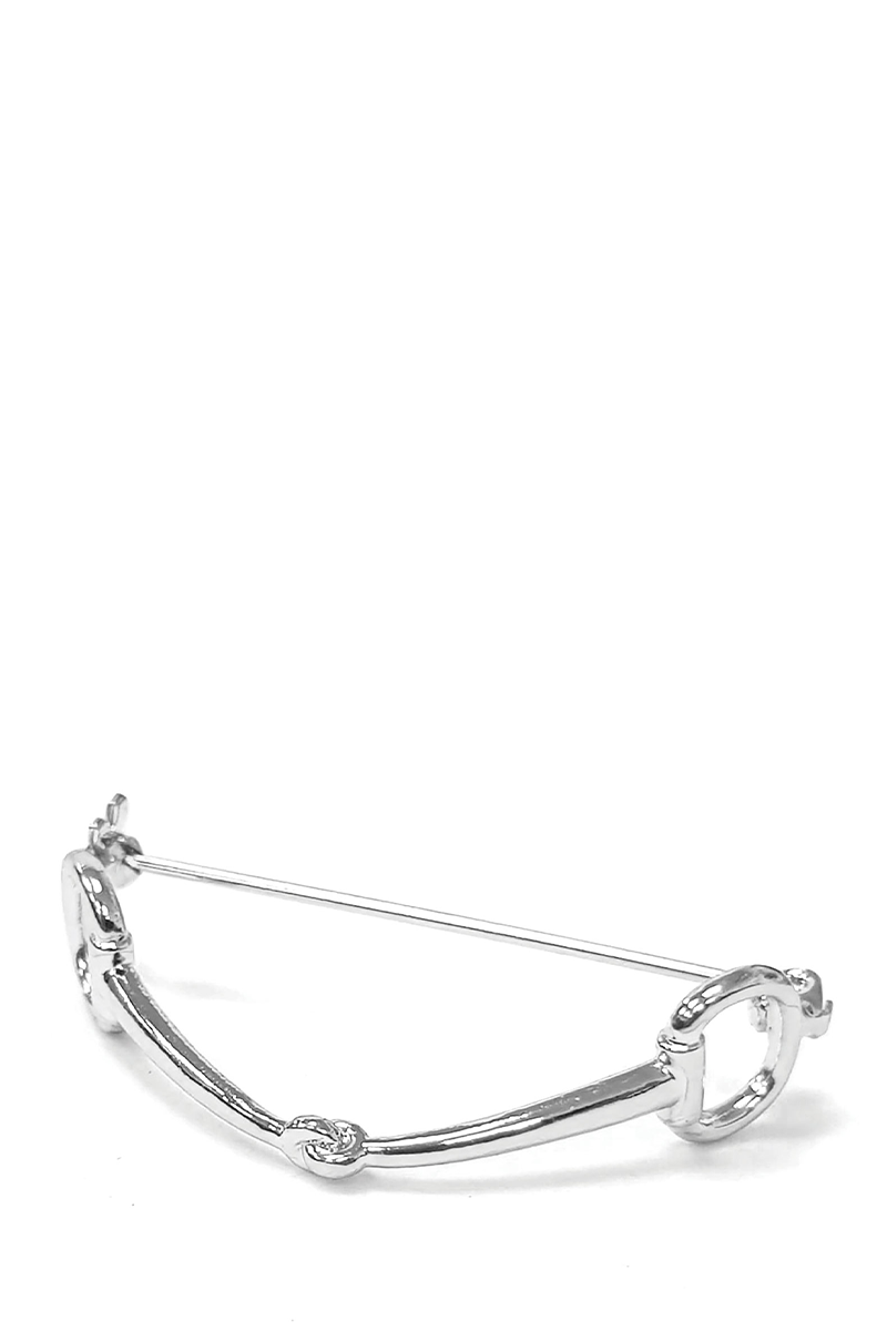 Equetech Snaffle Stock Pin - Silver