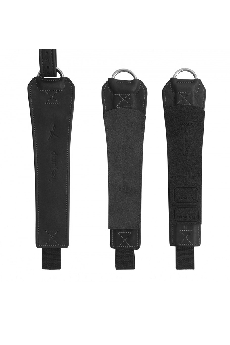 Freejump Pro Grip Stirrup Leathers - Black