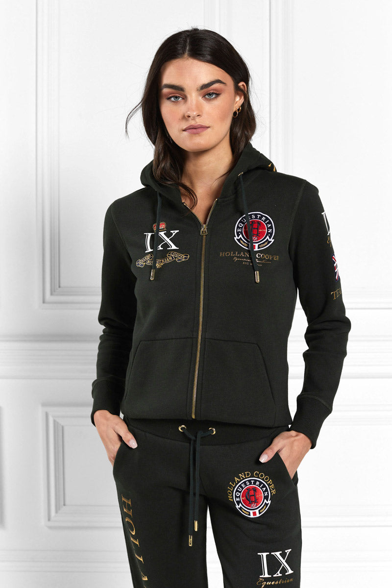 Holland Cooper Team Hoodie Racing Green