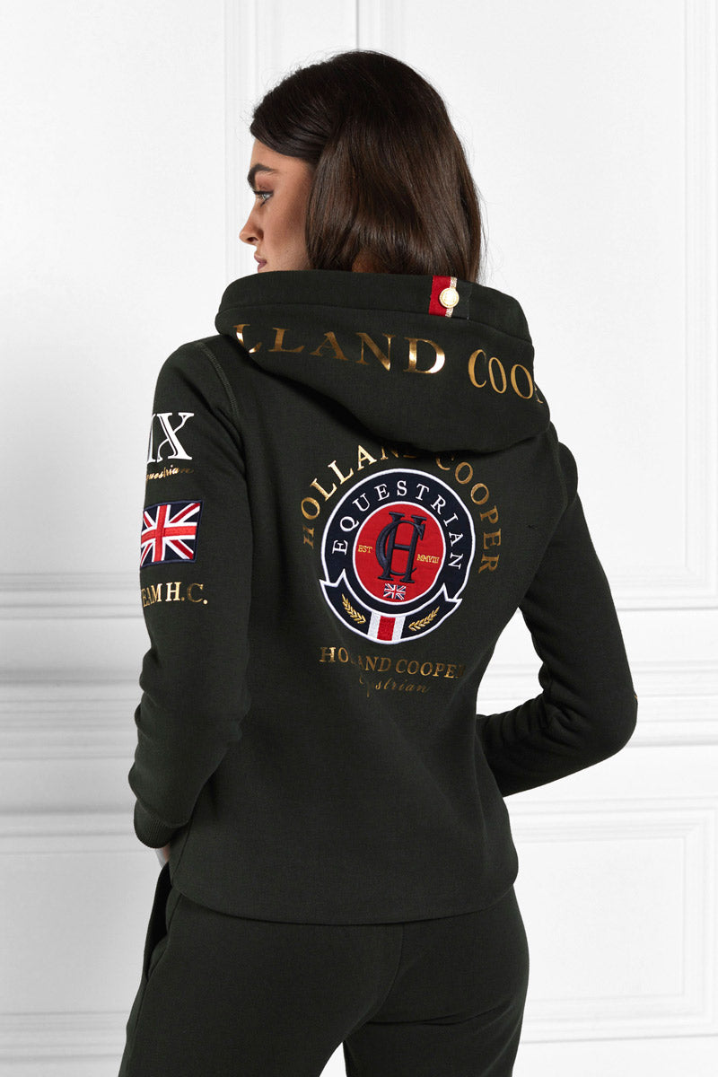 Holland Cooper Team Hoodie Racing Green