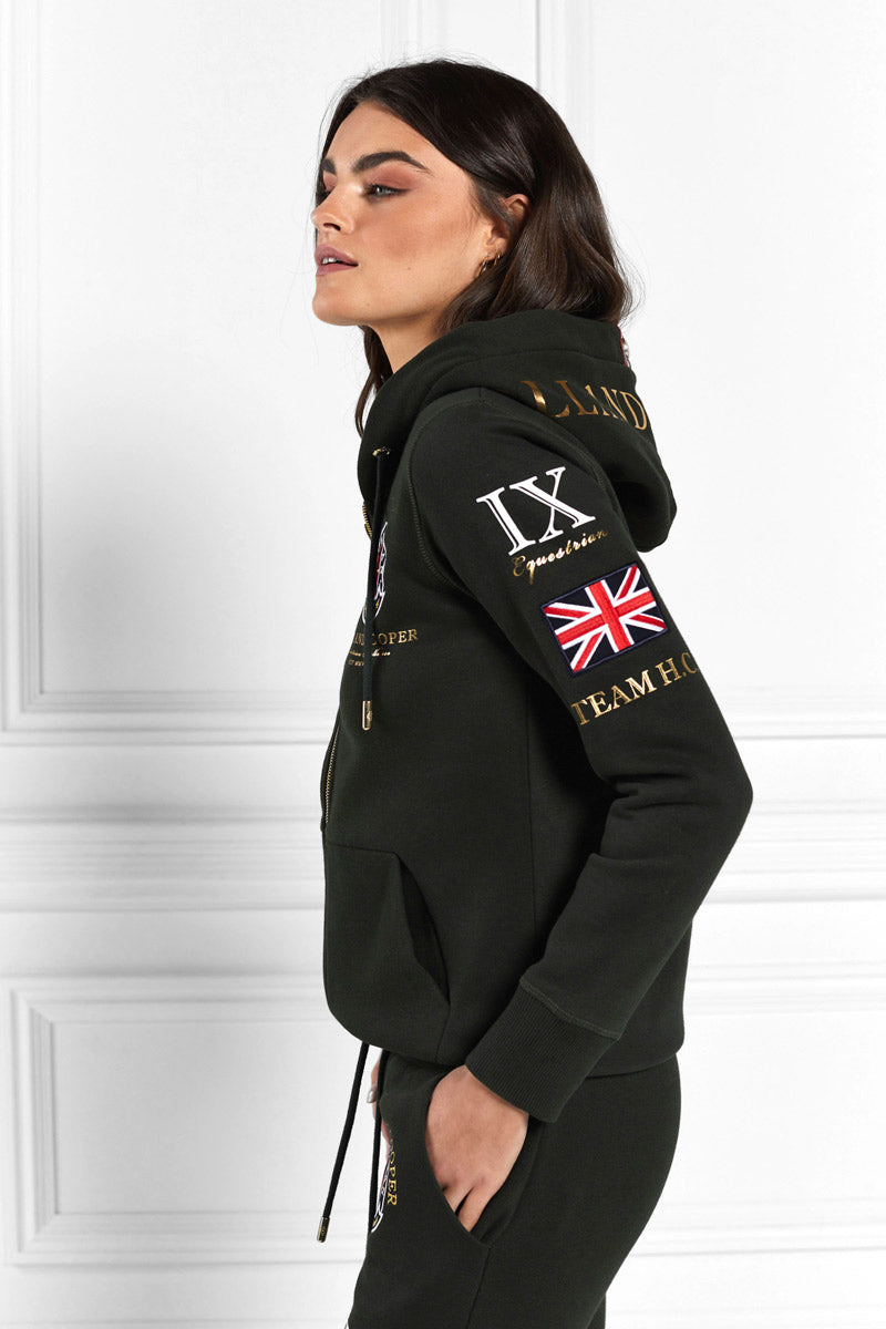 Holland Cooper Team Hoodie Racing Green