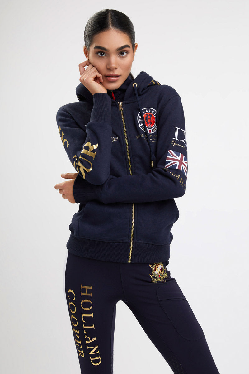 Holland Cooper Team Hoodie Ink Navy