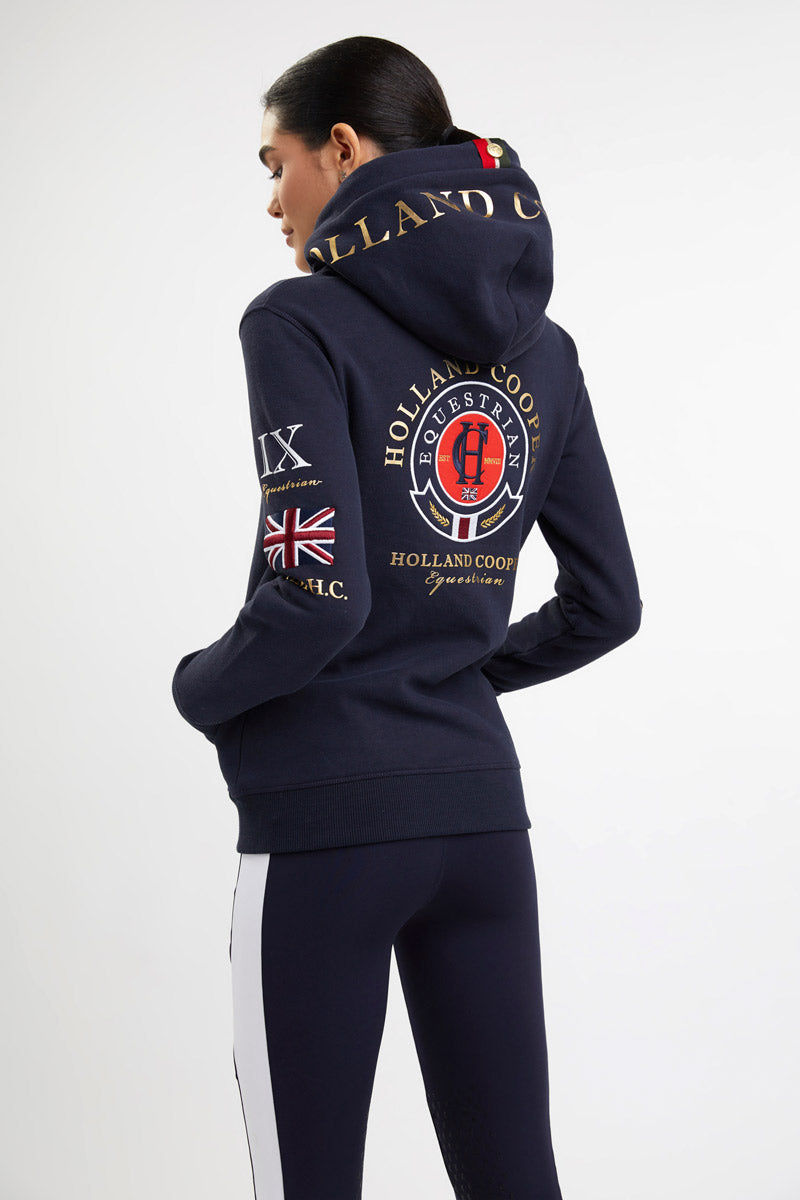 Holland Cooper Team Hoodie Ink Navy