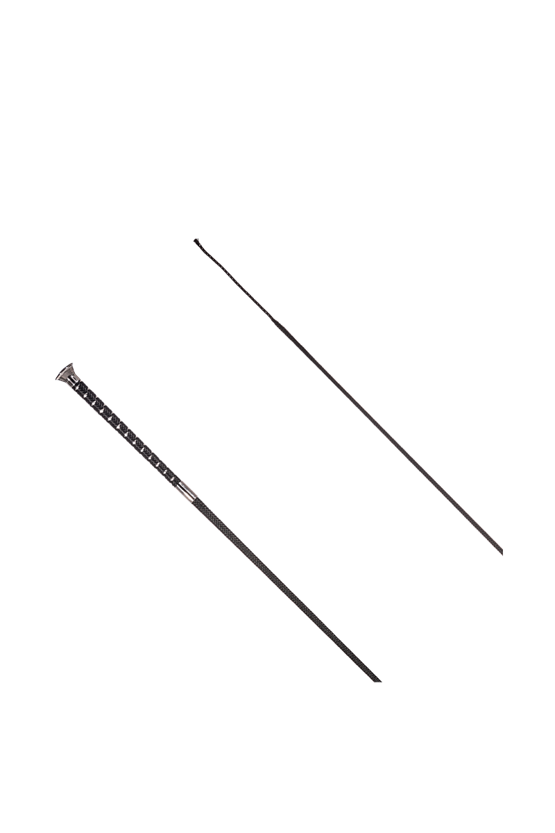 Country Direct Metallic Fleck Dressage Whip - Black