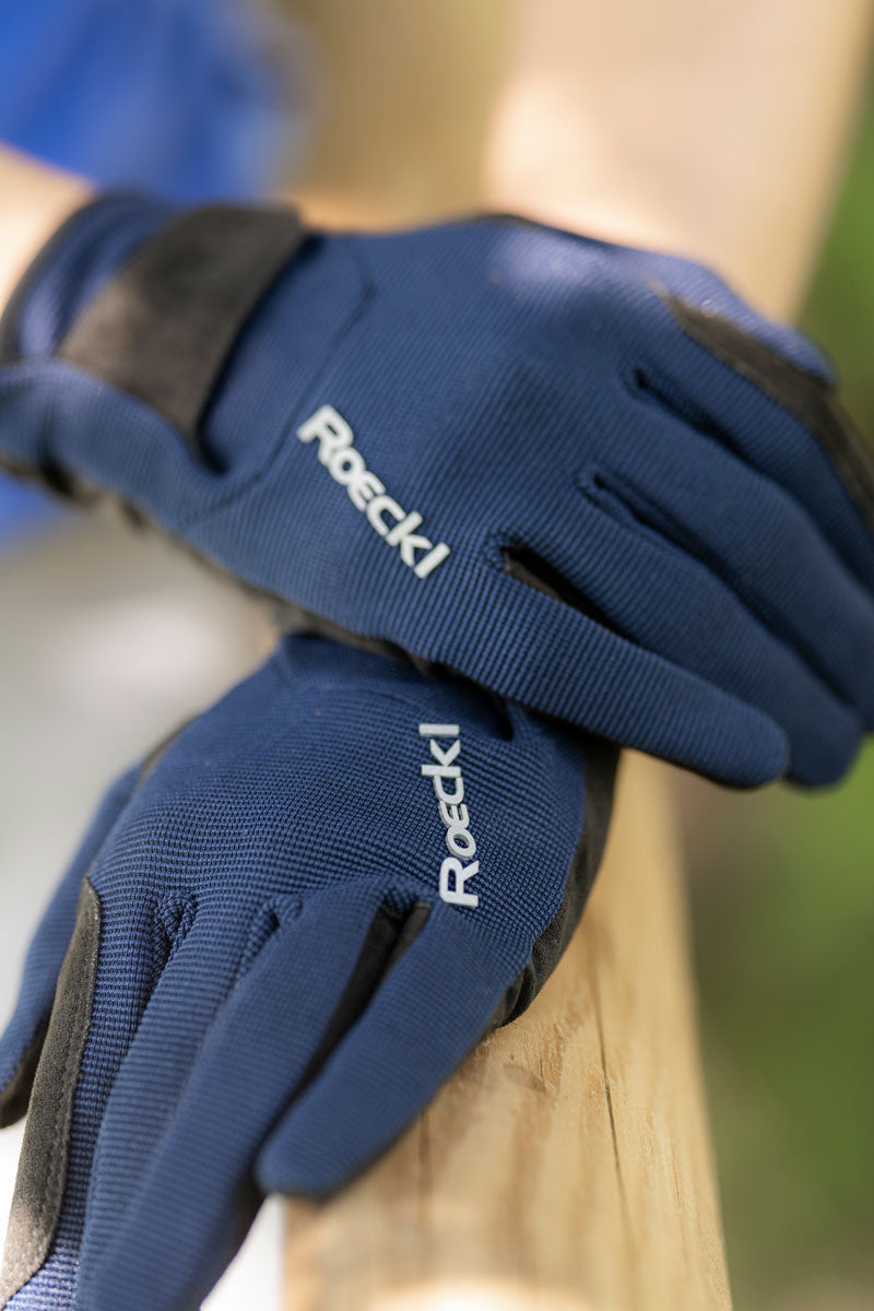 Roeckl Meura Gloves Dress Blue