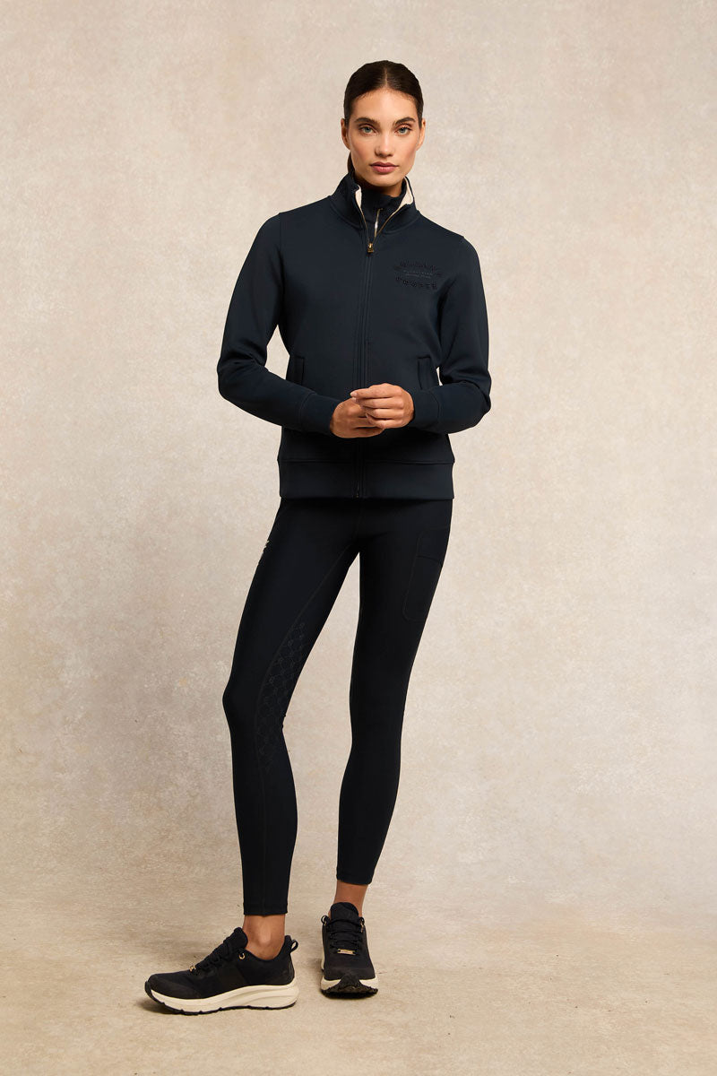 Holland Cooper Training Zip Through Sweat Ink Navy