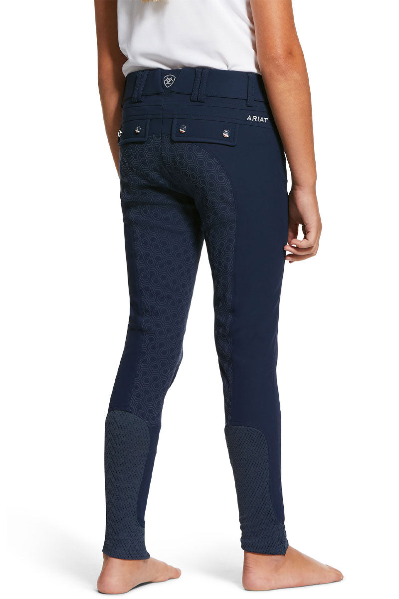 Ariat Kids Tri Factor Grip Full Seat Breech Navy