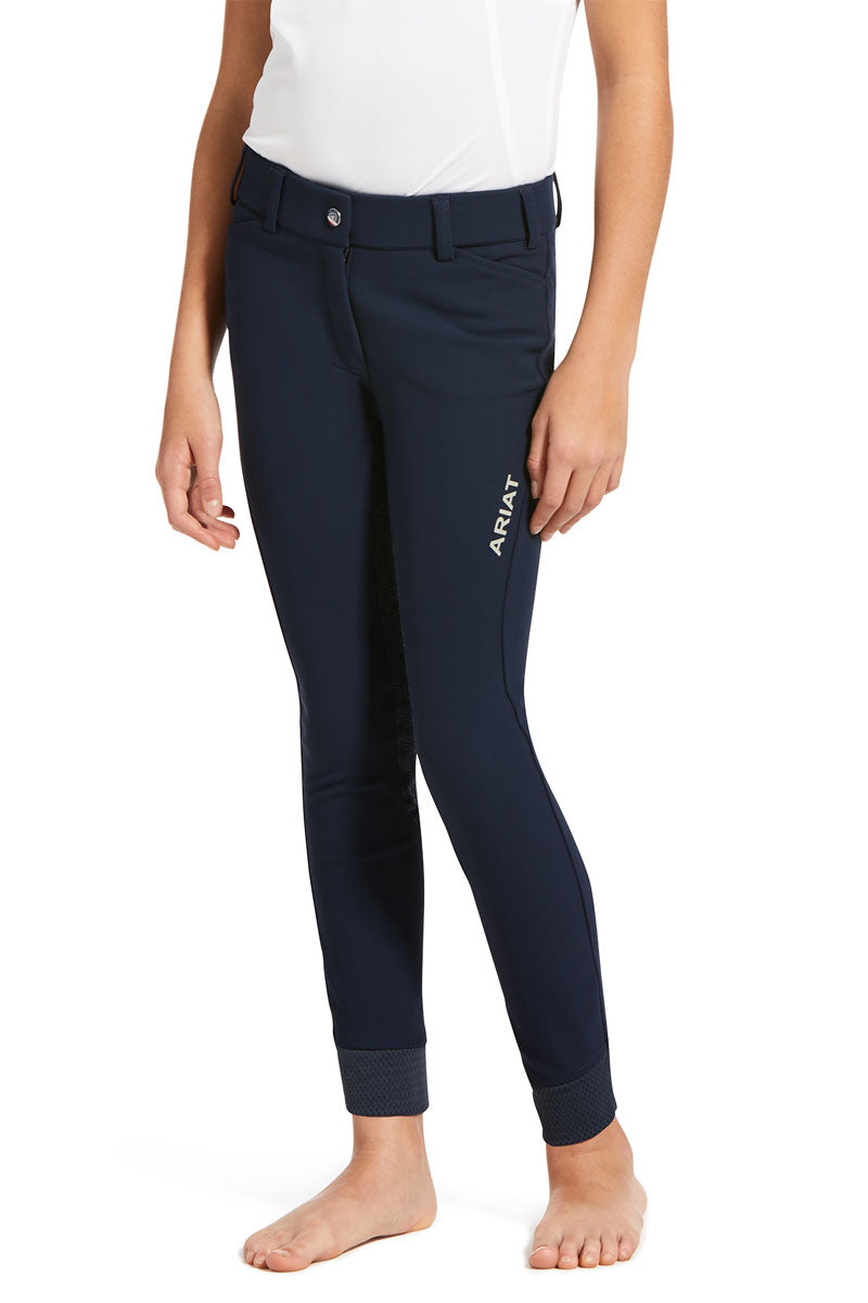 Ariat Kids Tri Factor Grip Full Seat Breech Navy