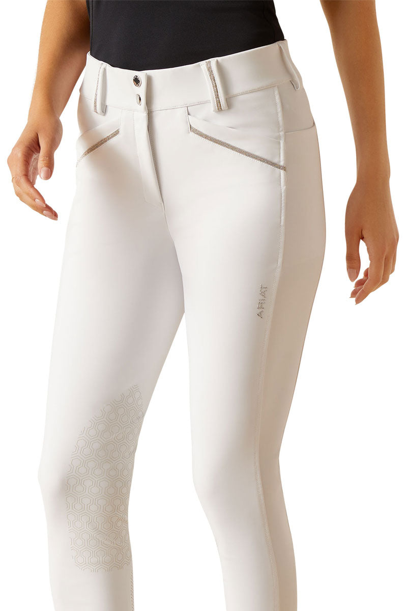 Ariat Tri Factor Grace Knee Patch Breech White