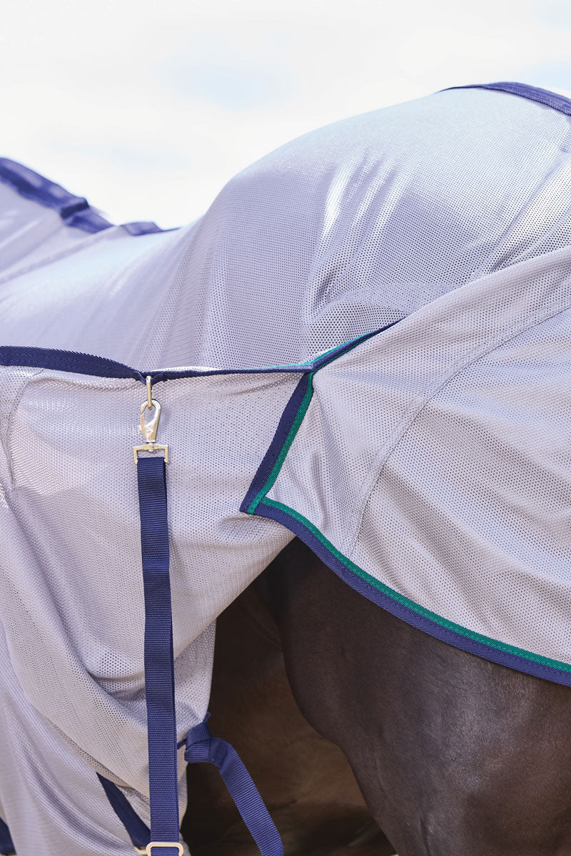 Weatherbeeta ComFITec Zephyr Fly Sheet Combo Grey/Navy/Forest Green