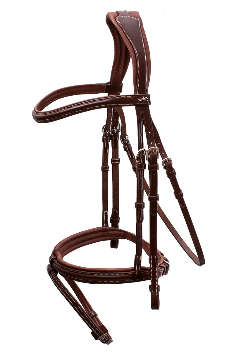 Schockemohle Tokyo Select Bridle Royal Oak/Cream/Silver