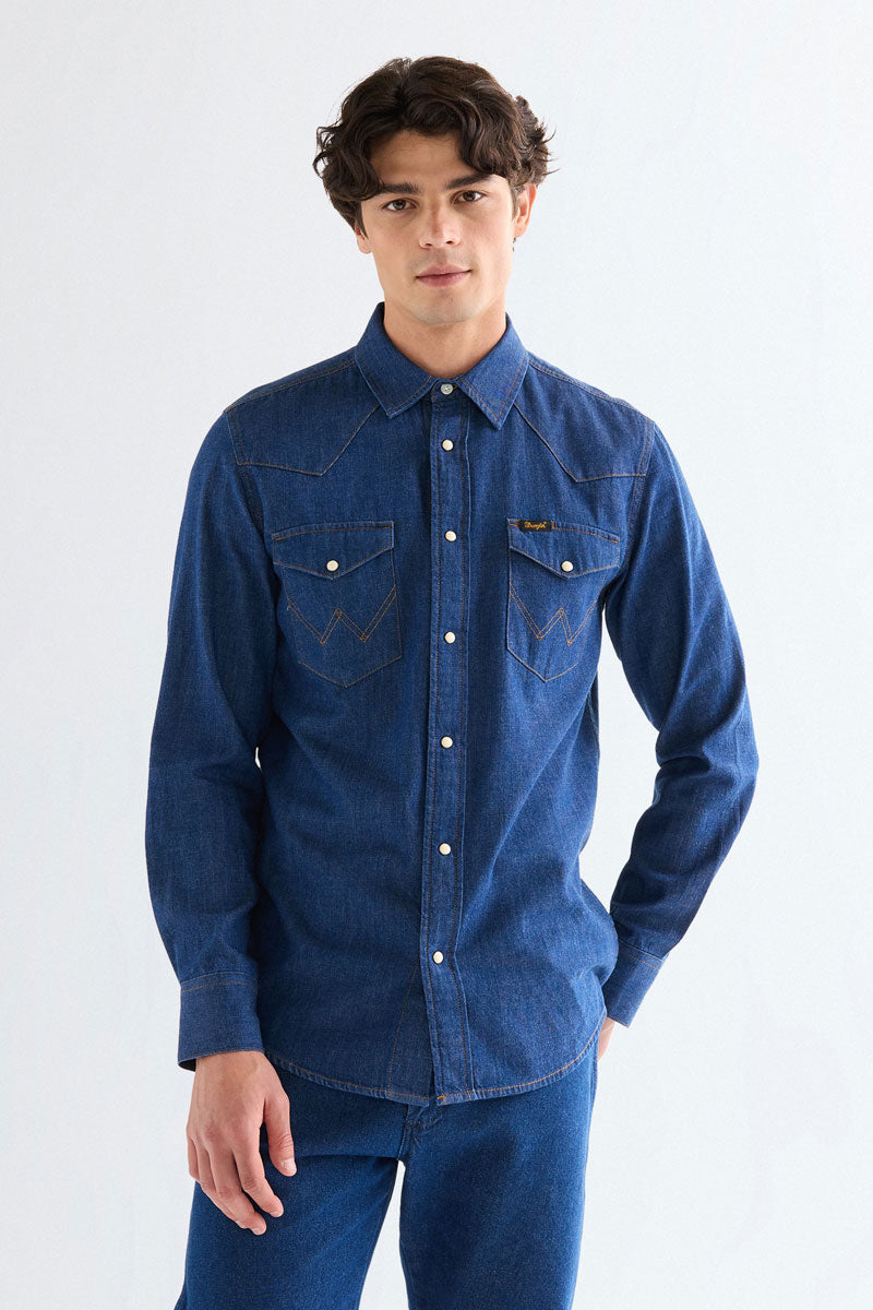 Wrangler Men's Western Shirt Caroline Creek 